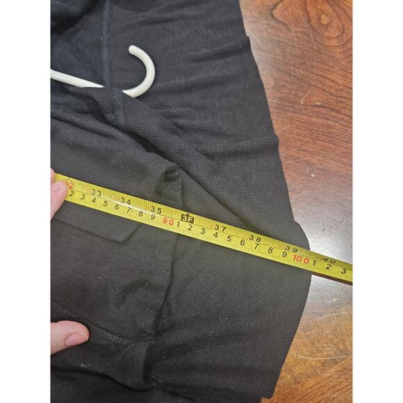 Athleta Pranayama Wrap Black Longline Open Front Cardigan Womens Small - Picture 9 of 9